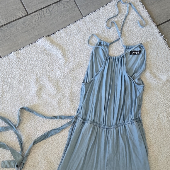 DO+BE Blue Chambray Cropped Jumpsuit – Size M‎ - Picture 3 of 6